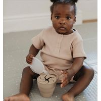 Maccie Collapsible Snack Cup+Lid -Taupe